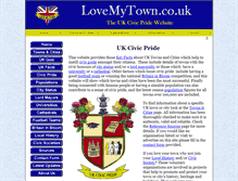 Tablet Screenshot of lovemytown.co.uk